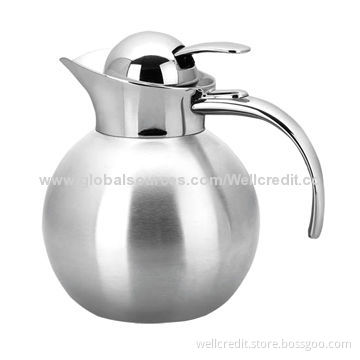 0.8/1.2L double-walled stainless steel vacuum coffee pot